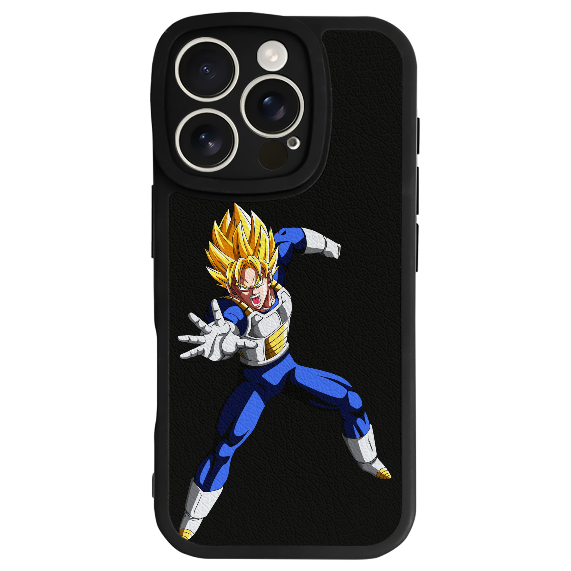 （画像用） ドラゴンボール ベジータ四世（Bejīta Yonsei）DRAGON BALL Vegeta IV 【iPhone 16シリーズ対応】シリコンスマホケース（レザー調） 材質：シリコン